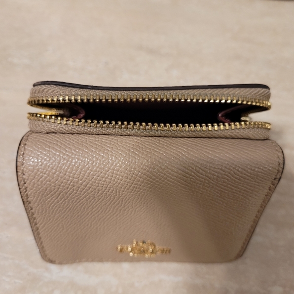 Coach Crossgrain Leather Katy Satchel 2553 With Matching Wallet EUC (Mauve) - Picture 15 of 16